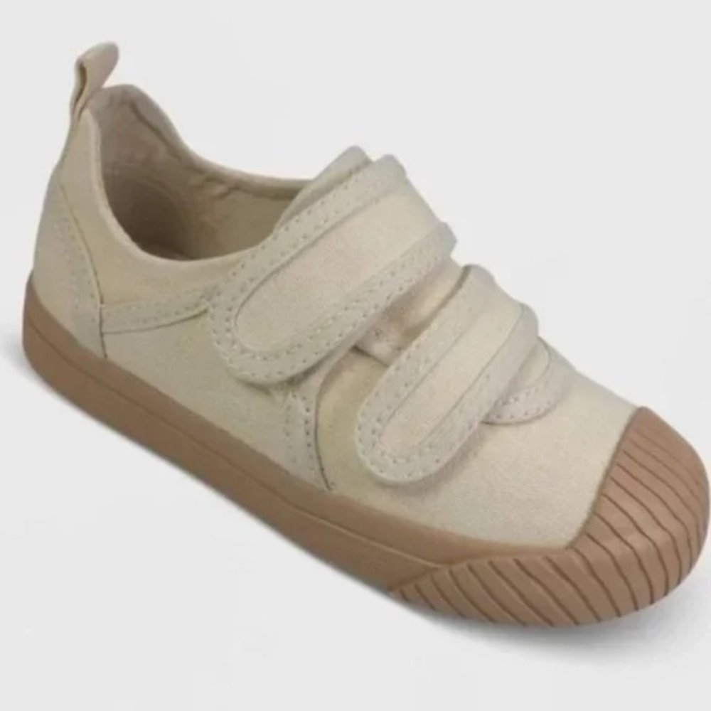 Cat & Jack Cream and Tan Kids Sneakers